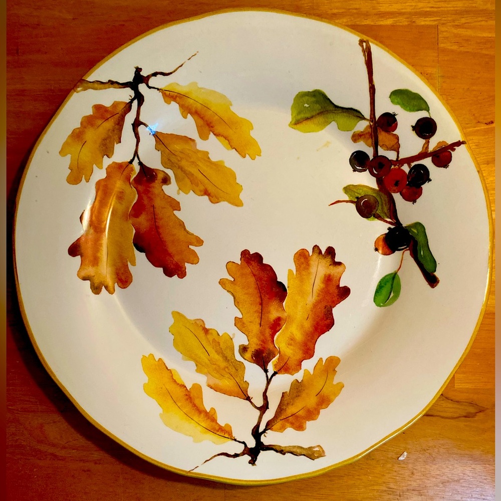 Opificio Etico ceramic leaf serving platter 16.5”